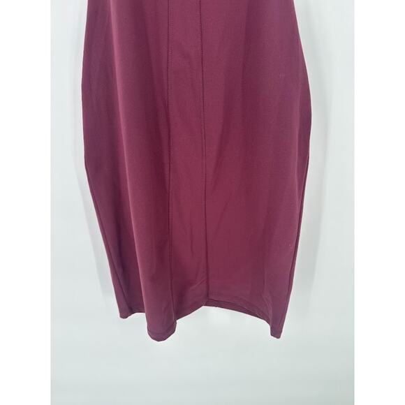 Athleta Sizzle Halter Dress Size 6 Burgundy Padded Active Casual Stretch - Picture 4 of 10